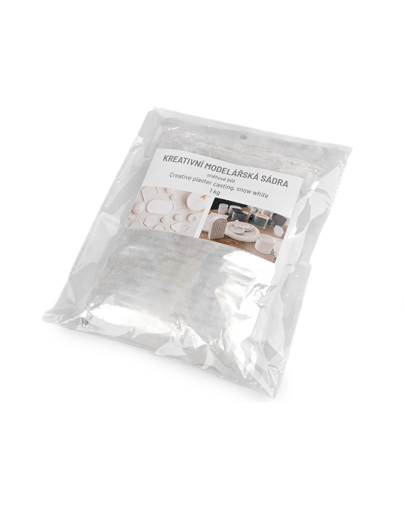 Kreatívna modelárska sadra snehovo biela 1 kg - 1 sáčok | Mimib