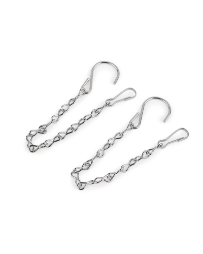 Kovová retiazka na zavesenie dekorácií, kvetináčov 25 cm - 2 ks | Mimib