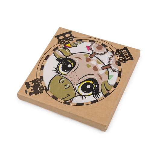 Detská obrázková vreckovka v prírodnej krabičke - 1 krab. | Mimib