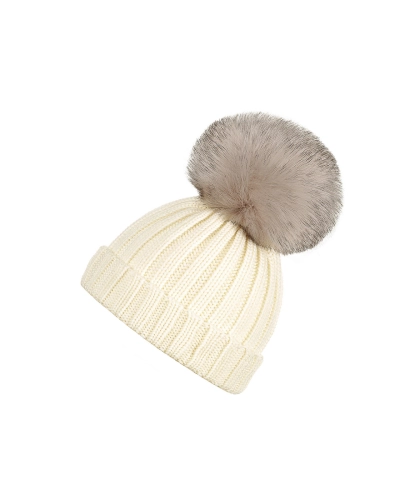 Dievčenská zimná čiapka s brmbolcom - 1 ks | Mimib