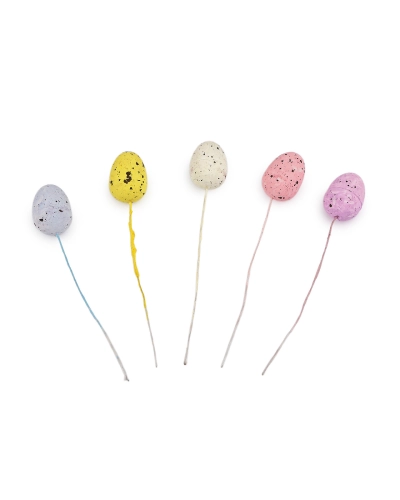 Veľkonočné mini vajíčka na drôtiku 5 ks - 1 zväzok | Mimib