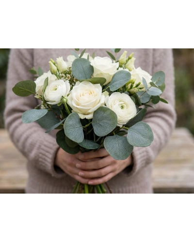 Umelý list eukalyptus na aranžovanie - 20 ks | Mimib