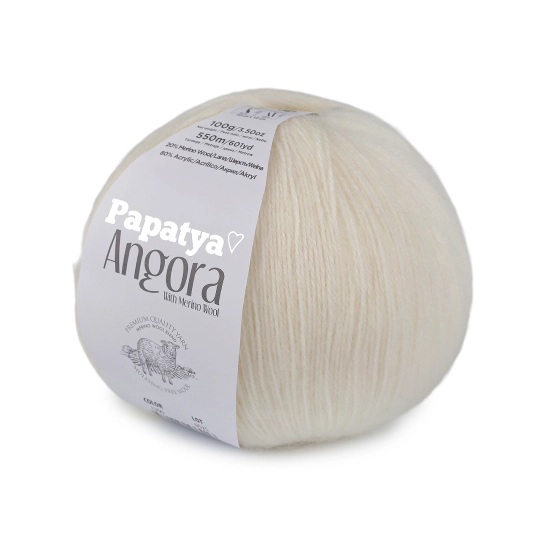 Pletacia priadza Papataya Angora 100 g - 1 ks | Mimib