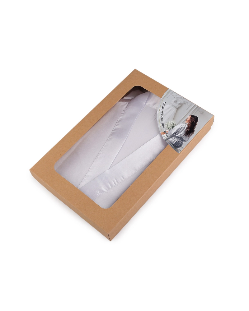 Saténový župan pre nevesty - 1 ks | Mimib