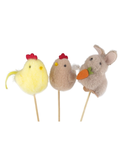 Zápich veľkonočné kuriatko, zajačik - 1 ks | Mimib