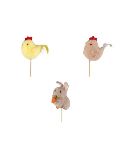 Zápich veľkonočné kuriatko, zajačik - 1 ks | Mimib