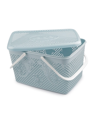 Plastový košík s vekom 20x35 cm - 1 ks | Mimib