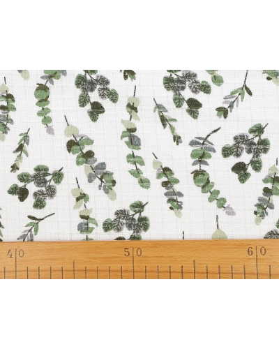 Bavlnená plienkovina / mušelín lístočky - 1 m | Mimib