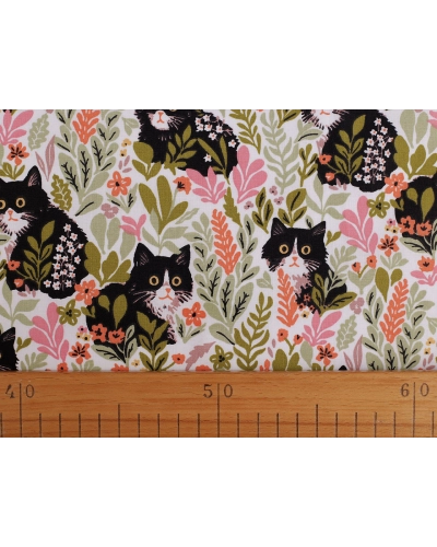 Bavlnená látka / plátno mačky - 1 m | Mimib