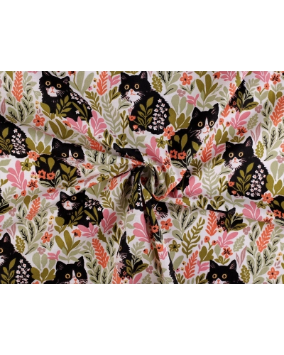 Bavlnená látka / plátno mačky - 1 m | Mimib