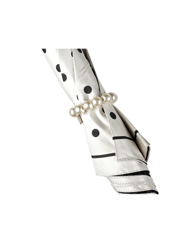 Dámsky vystreľovací dáždnik s bodkami a perlami - 1 ks | Mimib