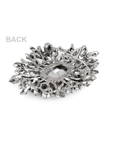 Brošňa s brúsenými kamienkami a kameňom - 1 ks | Mimib