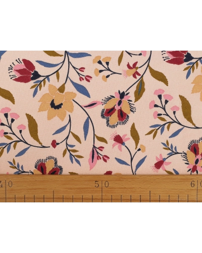 Bavlnená látka / plátno kvety - 1 m | Mimib