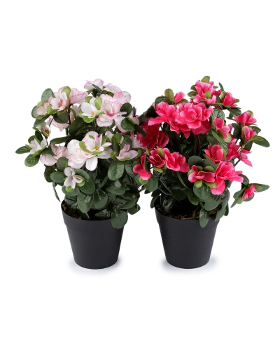 Umelá azalka v kvetináči - 1 ks | Mimib