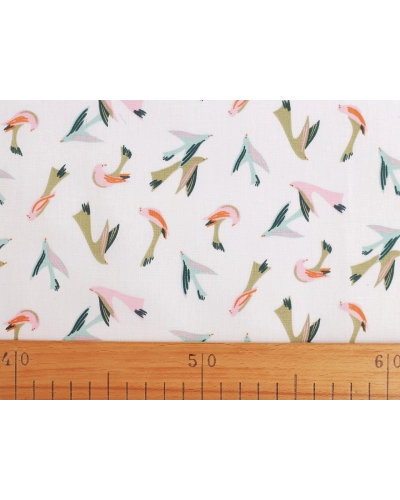 Bavlnená látka / plátno vtáčik - 1 m | Mimib