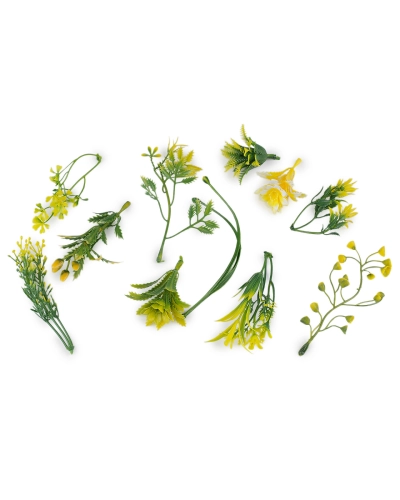 Umelé mini vetvičky na aranžovanie, mix 11 ks - 1 sáčok | Mimib