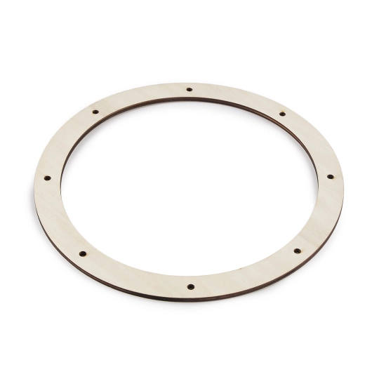 Drevený kruh na výrobu vencov s 8 otvormi Ø24 cm - 1 ks | Mimib