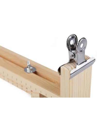 Drevený stav na pletenie náramkov a náhrdelníkov, nastaviteľný - 1 ks | Mimib