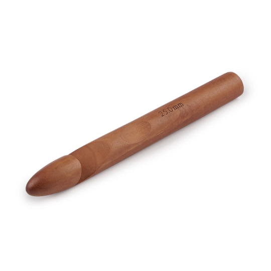 Háčik na háčkovanie drevený veľ. 25 - 1 ks | Mimib