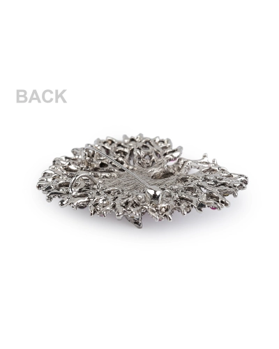 Brošňa s brúsenými kamienkami páv - 1 ks | Mimib