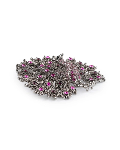 Brošňa s brúsenými kamienkami páv - 1 ks | Mimib