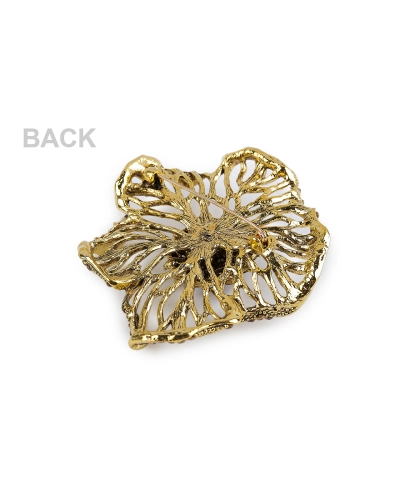 Brošňa s brúsenými kamienkami kvet - 1 ks | Mimib