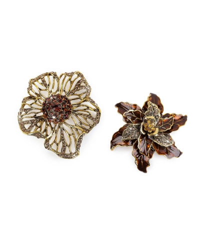 Brošňa s brúsenými kamienkami kvet - 1 ks | Mimib