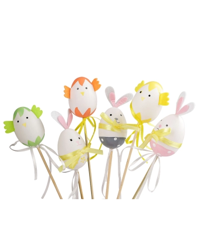 Zápich veľkonočné vajíčko kuriatko / zajačik mix - 3 ks | Mimib