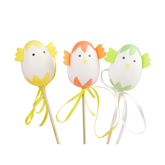 Zápich veľkonočné vajíčko kuriatko / zajačik mix - 3 ks | Mimib