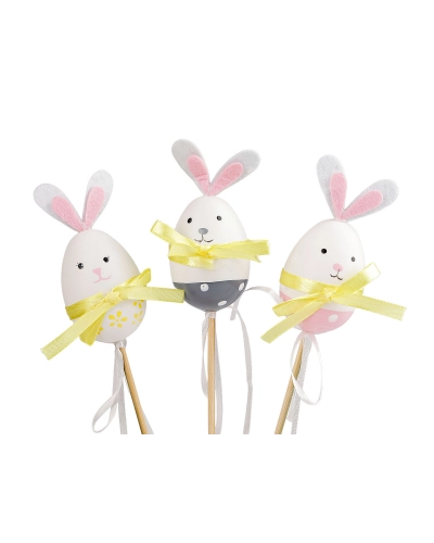 Zápich veľkonočné vajíčko kuriatko / zajačik mix - 3 ks | Mimib