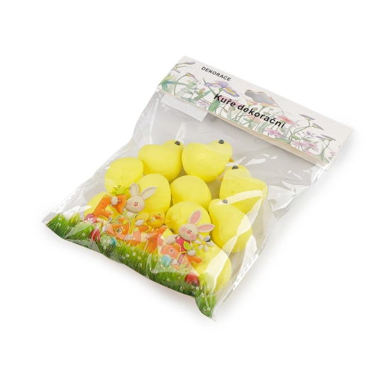 Veľkonočné polystyrénové kuriatko na ďalšie tvorenie a dekorovanie - 1 sáčok | Mimib