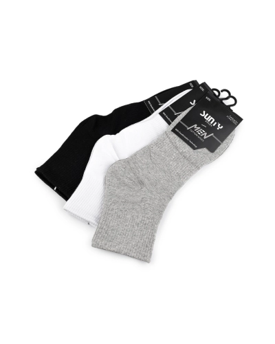 Pánske bavlnené ponožky - 3 pár | Mimib