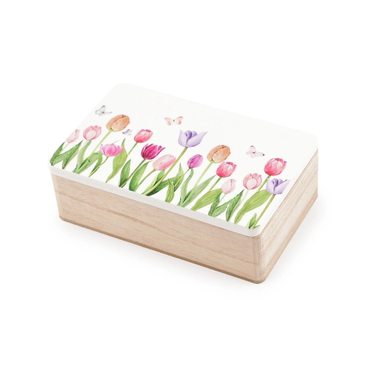 Drevená krabička s potlačou 10x16 cm - 1 ks | Mimib