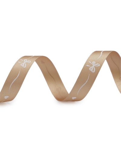 Saténová stuha šírka 15 mm mašličky a srdiečka - 20 m | Mimib