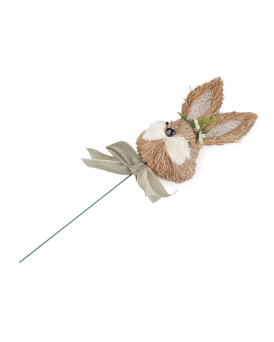 Zápich veľkonočný zajačik slamený - 1 ks | Mimib