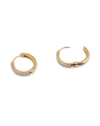 Náušnice z nerezovej ocele s brúsenými kamienkami - 1 pár | Mimib