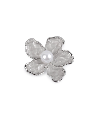 Magnetická brošňa kvet s perlou - 1 ks | Mimib