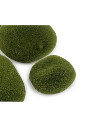 Dekoračné machové kamene 8 ks mix veľkostí - 1 sada | Mimib