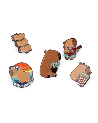 Brošňa / odznak kapybara - 1 ks | Mimib