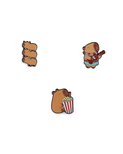 Brošňa / odznak kapybara - 1 ks | Mimib