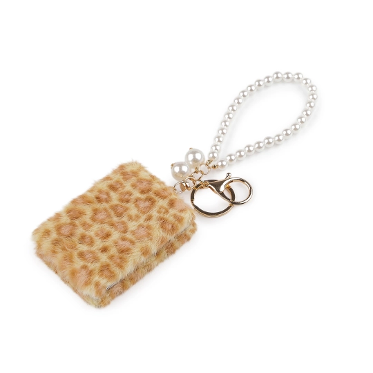 Plyšové kozmetické zrkadlo / prívesok na kabelku - 1 ks | Mimib