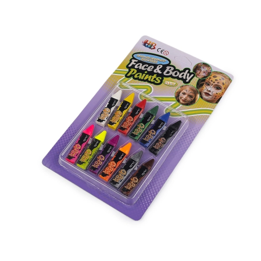 Farby na tvár tyčinka, súprava 12 ks - 1 ks | Mimib