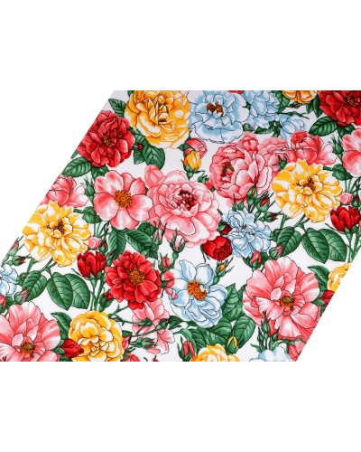 Bavlnené vaflové piké kvety - 1 m