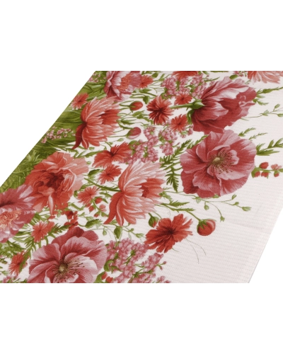 Bavlnené vaflové piké kvety - 1 m | Mimib