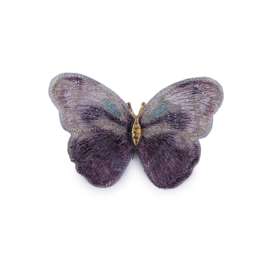 Brošňa motýľ textilný - 1 ks | Mimib
