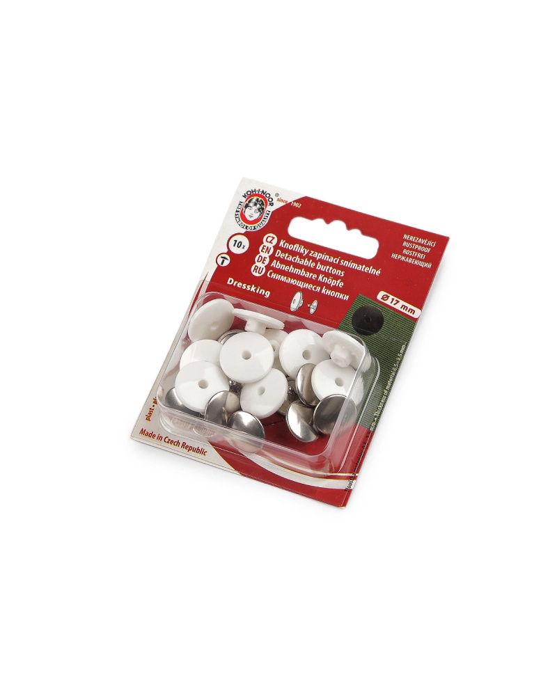 Gombík zapínací snímateľný Ø17 mm Dressking - 1 kar. | Mimib