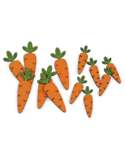 Drevená mrkva na aranžovanie - 1 sáčok | Mimib