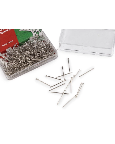 Celokovové špendlíky dĺžka 18 mm mosadzné - 1 krab. | Mimib