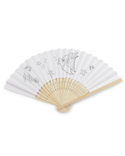 Detský vejár na domaľovanie / vymaľovanie - 1 ks | Mimib