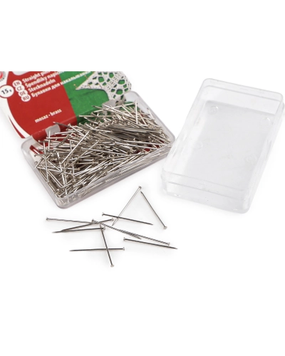 Celokovové špendlíky dĺžka 22 mm mosadzné - 1 krab. | Mimib